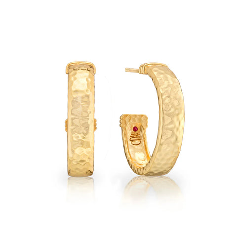 Capucine De Wulf Cleopatra Classic Medium Hoop Earrings, Gold