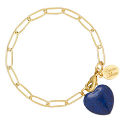 Susan Shaw - Audrey Heart Bracelet : Malachite
