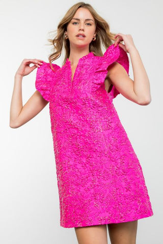 THML Textured Pink Dress