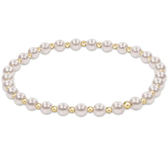 E Newton Classic Grateful Pattern Bracelet 4MM