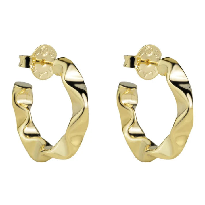 Wrinkled Hoops by Sheila Fajl