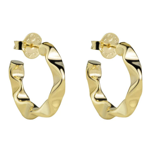 Wrinkled Hoops by Sheila Fajl