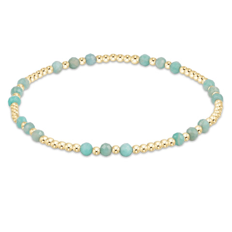 E Newton Gemstone Gold Joy Pattern 3mm Bracelet