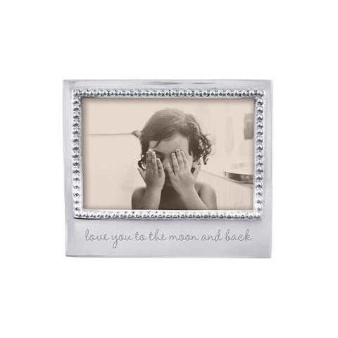 Love You to the Moon and Back Beaded 4x6 Frame