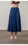 Denim Midi Skirt
