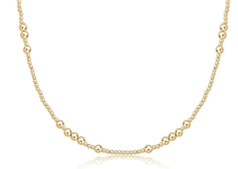 E Newton 17" Hope Unwritten Choker - 4 mm Gold