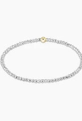 Faceted Hematite Bead Bracelet 2mm