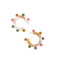 Bead Hoops in Lightweight Buffalo Horn