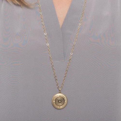 E Newton Necklace with Cherish Gold Locket