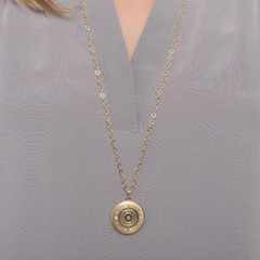 E Newton Necklace with Cherish Gold Locket