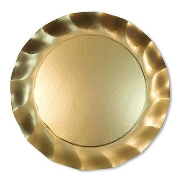 Paper Charger Plates Satin Gold