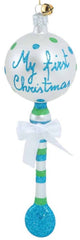 Baby's First Christmas Rattle Ornament
