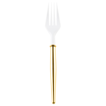Cocktail Forks w/ Gold Handles