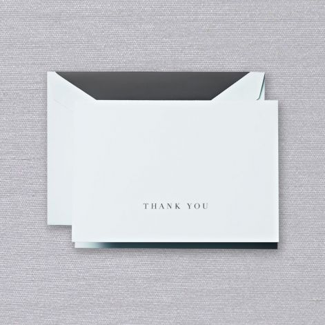 Beach Glass Thank You Notes on Beach Glass Kid Finish Paper